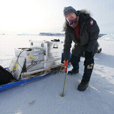 TCM Tilt Current Meters Data Logger Inverted TCMs deployed Under Sea Ice in Wolstenholme Fjord in Greenland by Andreas Muenchow from University of DE